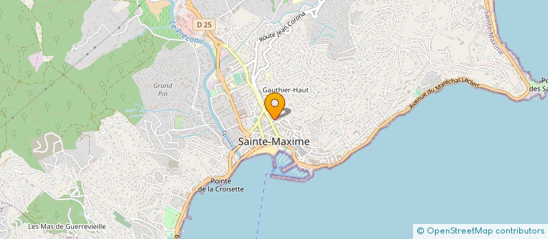 localisation de l'entreprise SCI DENOMMEE ROLAND à SAINTE-MAXIME