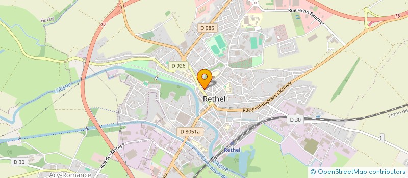 localisation de l'entreprise SCI DENOZ ET ROBERT  RETHEL