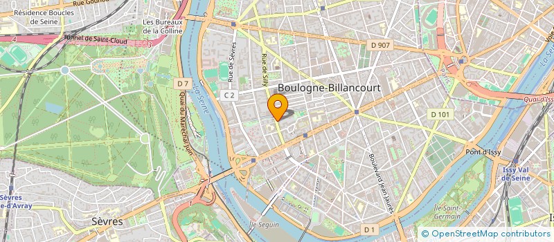 localisation de l'entreprise SCI DENS LE GRAND LARGE à BOULOGNE BILLANCOURT