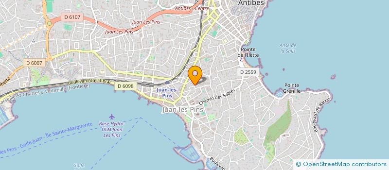 localisation de l'entreprise SCI DENSAR à ANTIBES