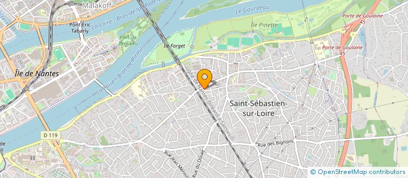 localisation de l'entreprise SCI DENT'ELLES à SAINT-SEBASTIEN-SUR-LOIRE