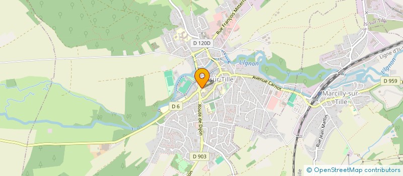 localisation de l'entreprise SCI DENT'IS à IS-SUR-TILLE