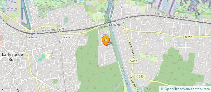 localisation de l'entreprise SCI DENT LES PINS  LA TESTE-DE-BUCH