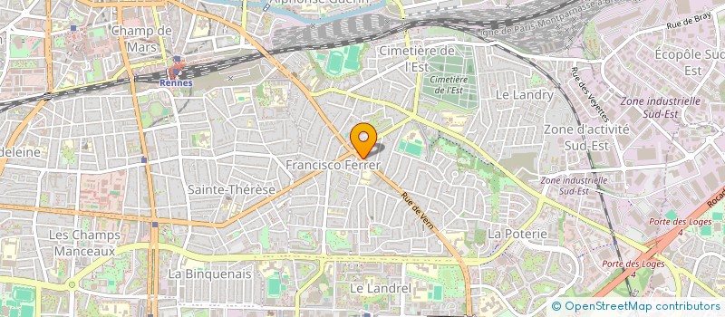 localisation de l'entreprise SCI DENT PF à RENNES