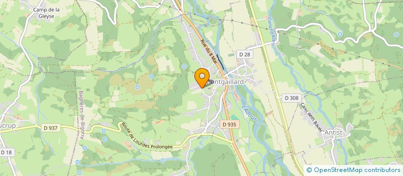 localisation de l'entreprise SCI DENTAIRE  MONTGAILLARD