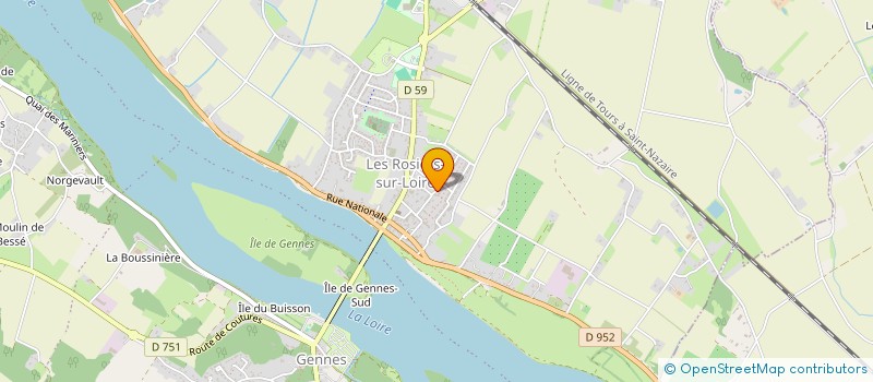 localisation de l'entreprise SCI DENTAIRE DES FONTAINES à GENNES-VAL-DE-LOIRE