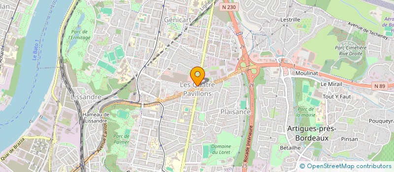 localisation de l'entreprise SCI DENTAIRE DES IV PAVILLONS  LORMONT