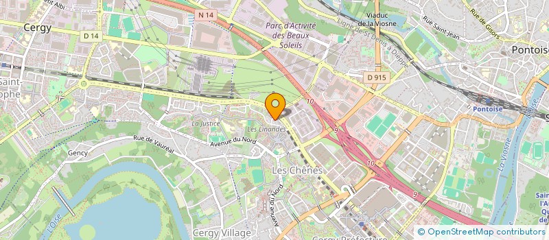 localisation de l'entreprise SCI DENTAIRE DES LINANDES  CERGY