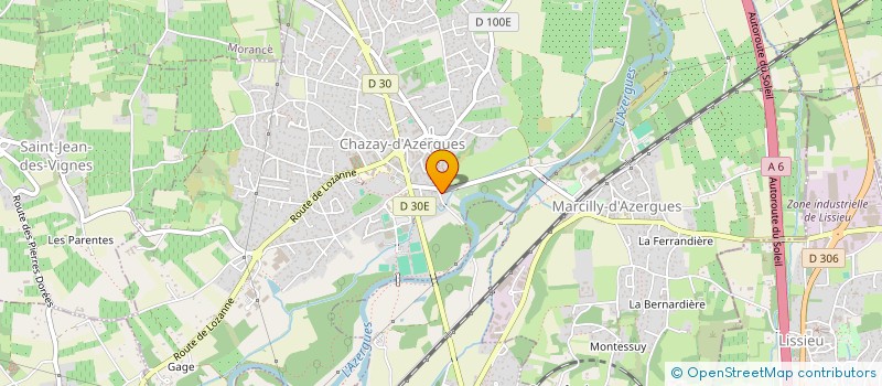 localisation de l'entreprise SCI DENTAIRE DES TEINTURERIES  CHAZAY-D'AZERGUES