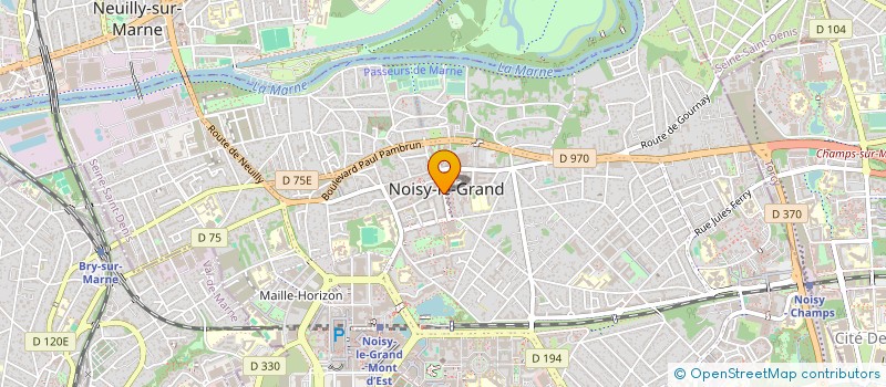 localisation de l'entreprise SCI DENTAIRE DU 14 AV ARISTIDE BRIAND à NOISY-LE-GRAND