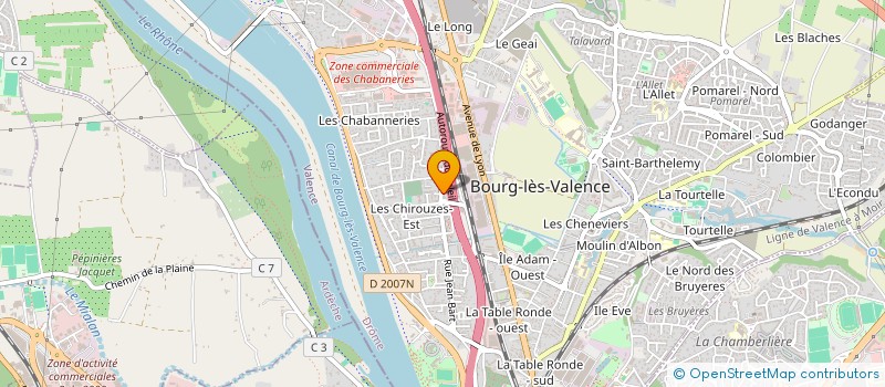 localisation de l'entreprise SCI DENTAIRE JEAN BART  BOURG-LES-VALENCE