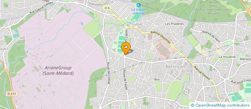 localisation de l'entreprise SCI DENTAIRE MILLENIUM  SAINT-MEDARD-EN-JALLES