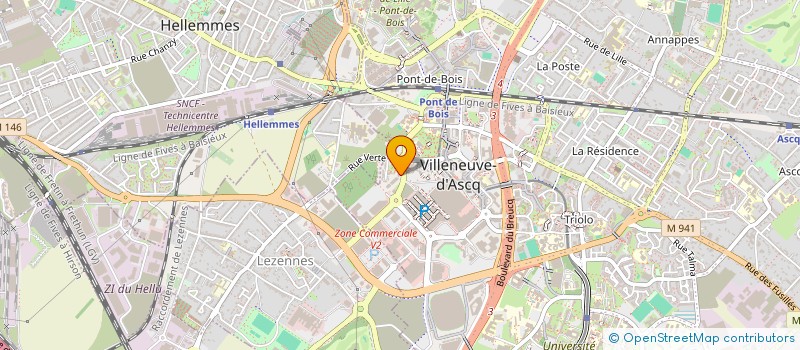 localisation de l'entreprise SCI DENTAIRE VALMY  VILLENEUVE-D'ASCQ