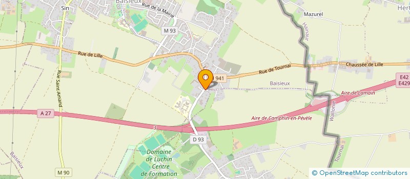 localisation de l'entreprise SCI DENTAL DEVELOPMENT  BAISIEUX