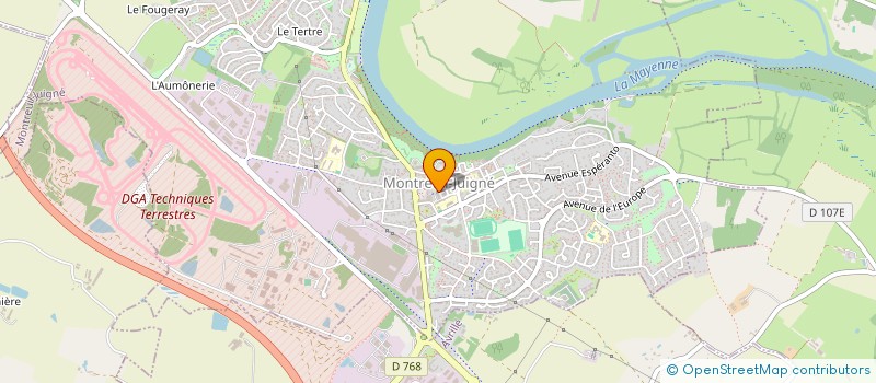 localisation de l'entreprise SCI DENTALCHIMIE  MONTREUIL-JUIGNE