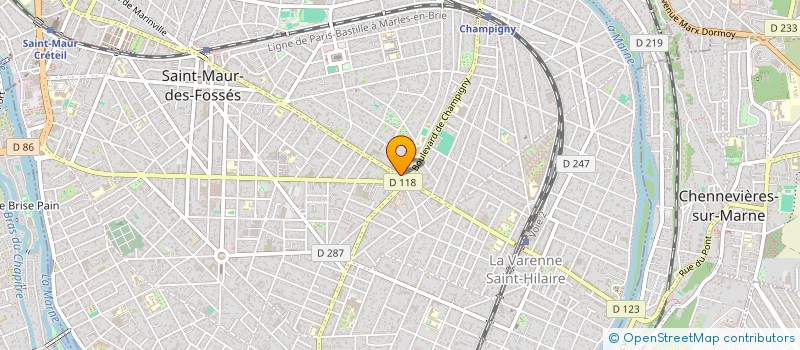 localisation de l'entreprise SCI DENTAMARE à SAINT-MAUR-DES-FOSSES