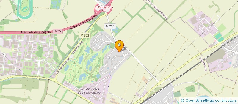 localisation de l'entreprise SCI DENTAN  LA WANTZENAU