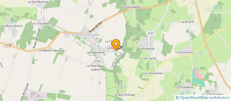 localisation de l'entreprise SCI DENTAVUE  CHAUMES-EN-RETZ