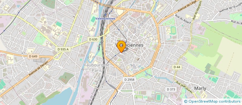 localisation de l'entreprise SCI DENTELLIERES CENTRE-VILLE  VALENCIENNES