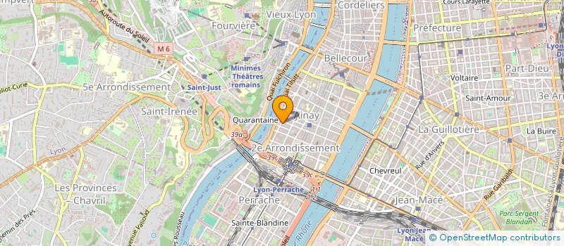 localisation de l'entreprise SCI DENTGER  LYON