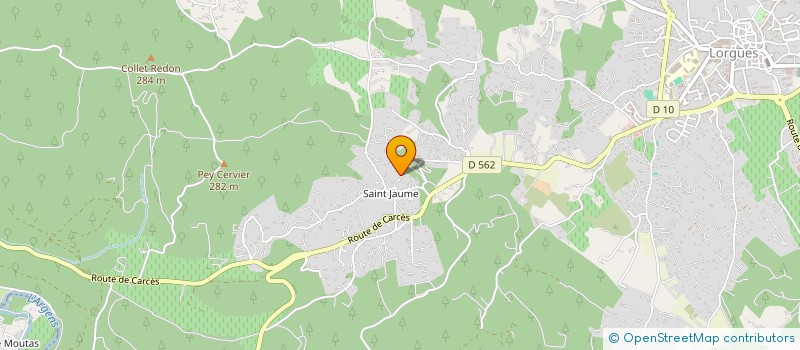 localisation de l'entreprise SCI DENTI LORG  LORGUES