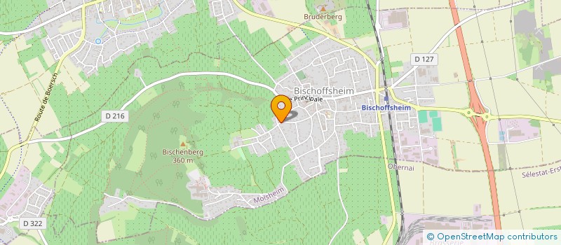 localisation de l'entreprise SCI DENTI'SC  BISCHOFFSHEIM