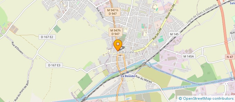 localisation de l'entreprise SCI DENTIBAS à LA BASSEE