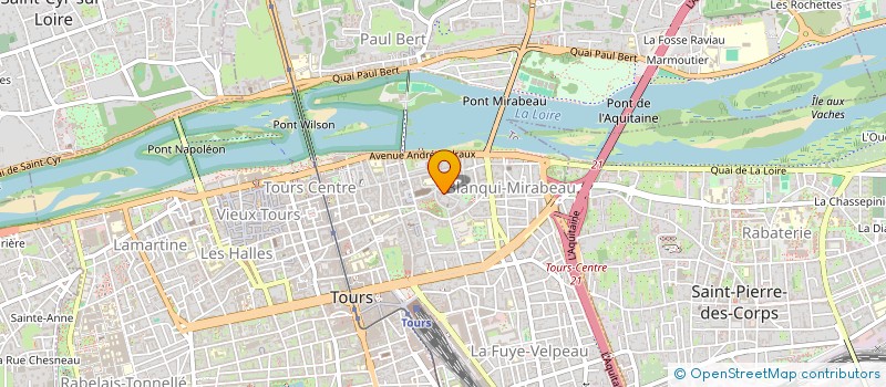 localisation de l'entreprise SCI DENTICOM  TOURS
