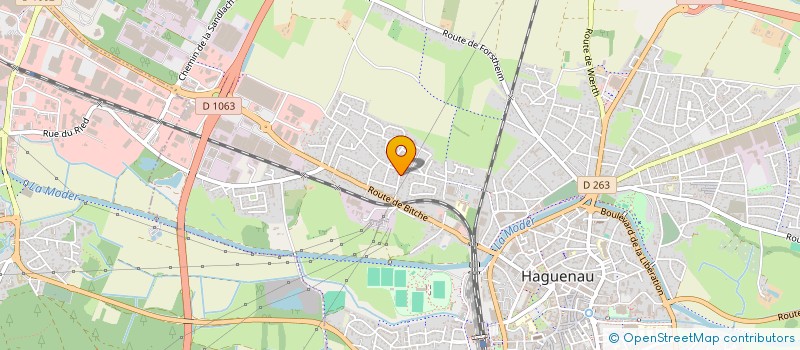 localisation de l'entreprise SCI DENTINE  HAGUENAU