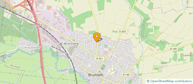 localisation de l'entreprise SCI DENTINE  BRUMATH