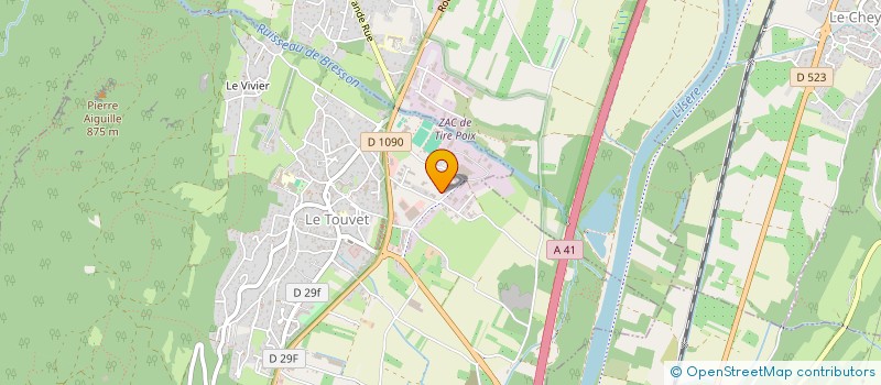 localisation de l'entreprise SCI DENTINE  LE TOUVET