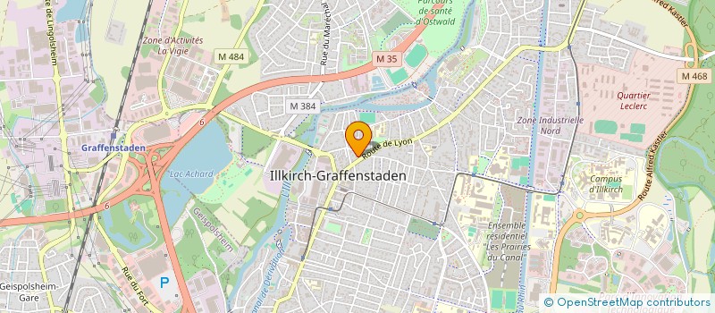 localisation de l'entreprise SCI DENTISTE  ILLKIRCH-GRAFFENSTADEN