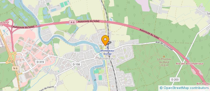 localisation de l'entreprise SCI DENTO MONESTESIENNE à MONETEAU