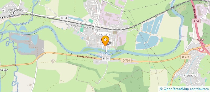 localisation de l'entreprise SCI DENTOEIL  DONCHERY