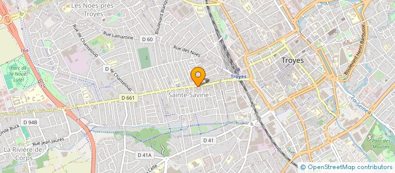 localisation de l'entreprise SCI DENTOFOR  SAINTE SAVINE