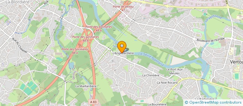 localisation de l'entreprise SCI DENTOPHARM  VERTOU