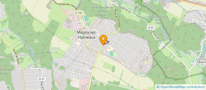 localisation de l'entreprise SCI DENTS  MAGNY-LES-HAMEAUX