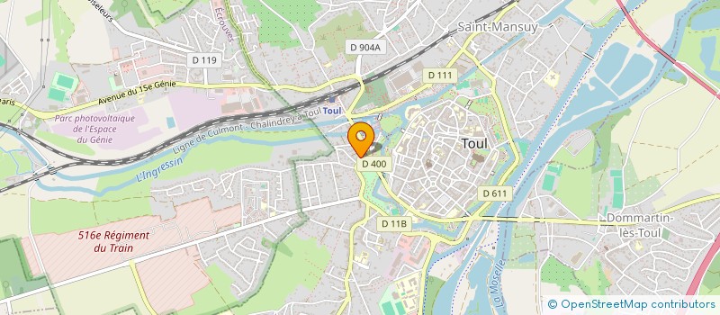 localisation de l'entreprise SCI DENTS DU BONHEUR  TOUL