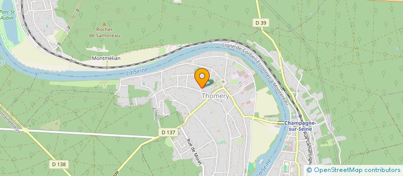 localisation de l'entreprise SCI DENVER  THOMERY