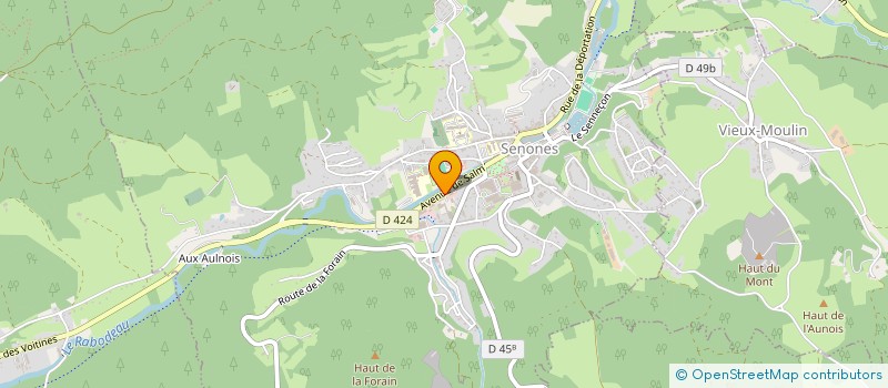 localisation de l'entreprise SCI DEOBAT  SENONES