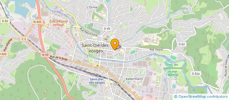 localisation de l'entreprise SCI DEOMAPE à SAINT-DIE-DES-VOSGES