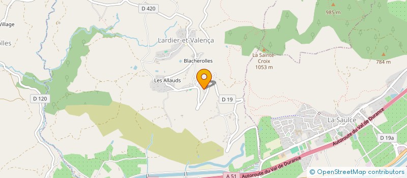 localisation de l'entreprise SCI DEOULE DURANCE  LARDIER-ET-VALENCA