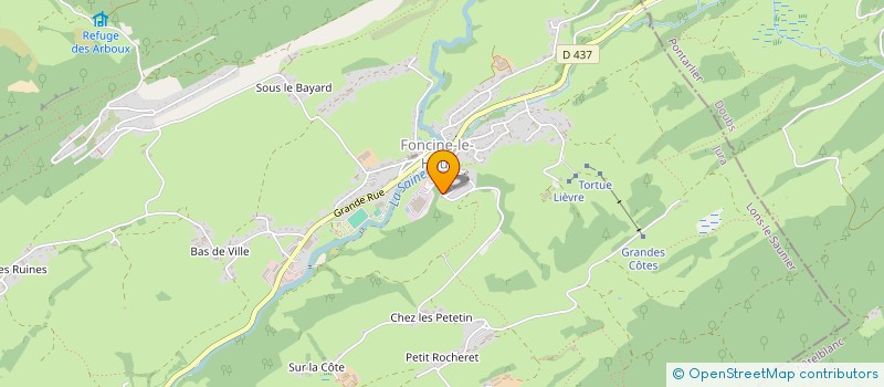 localisation de l'entreprise SCI DEOUTEN  FONCINE-LE-HAUT