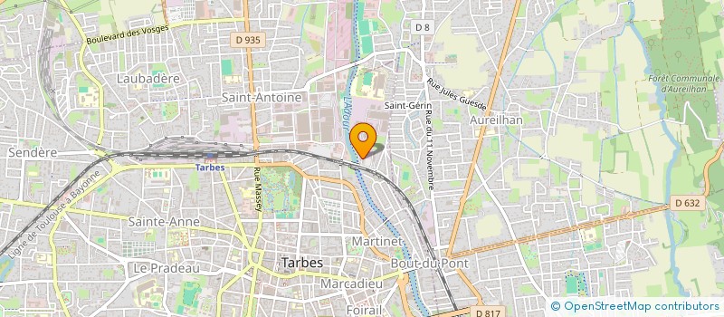 localisation de l'entreprise SCI DEOUX  TARBES