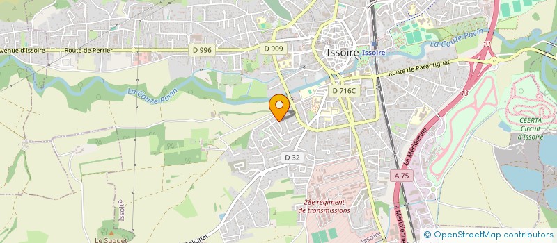 localisation de l'entreprise SCI DEPAILLER GANNAT  ISSOIRE