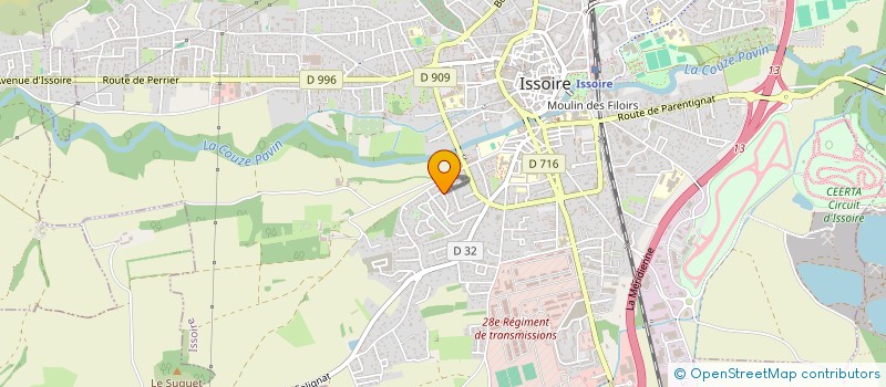 localisation de l'entreprise SCI DEPAILLER SAINT FLOUR  ISSOIRE