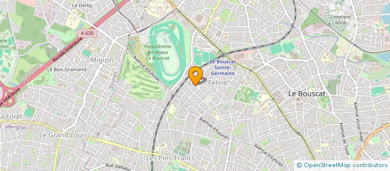 localisation de l'entreprise SCI DEPAL  LE BOUSCAT