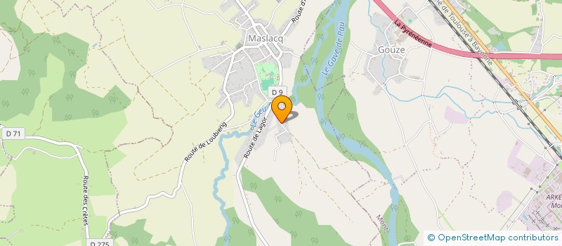 localisation de l'entreprise SCI DEPART  ORTHEZ