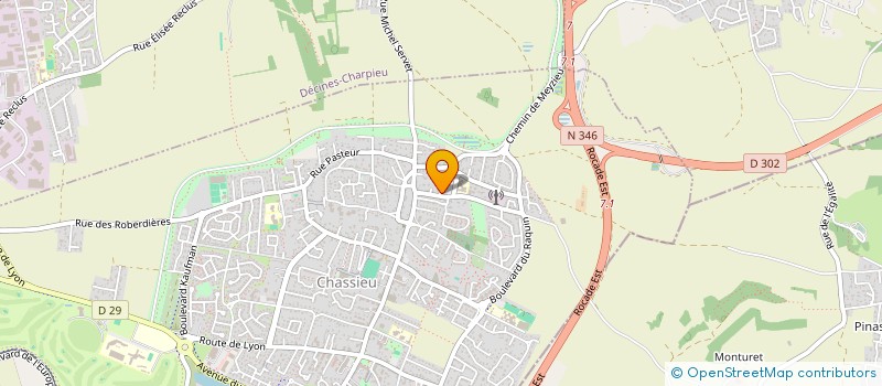 localisation de l'entreprise SCI DEPAULIS  CHASSIEU