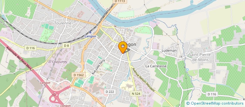 localisation de l'entreprise SCI DEPETITEVILLE à LANGON